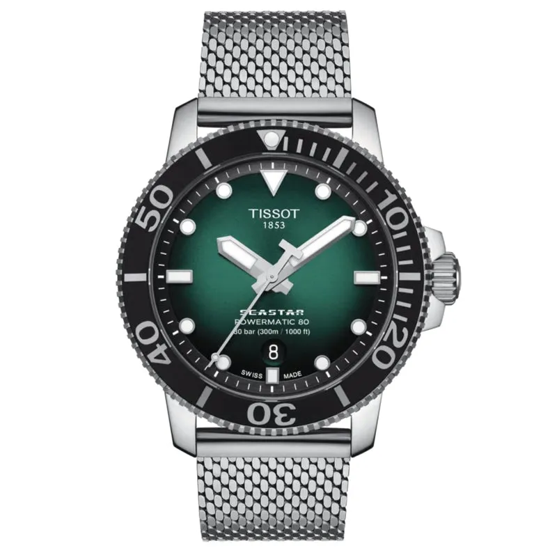 Tissot Seastar 1000 Powermatic 80, Green Dial - T120.407.11.091.00