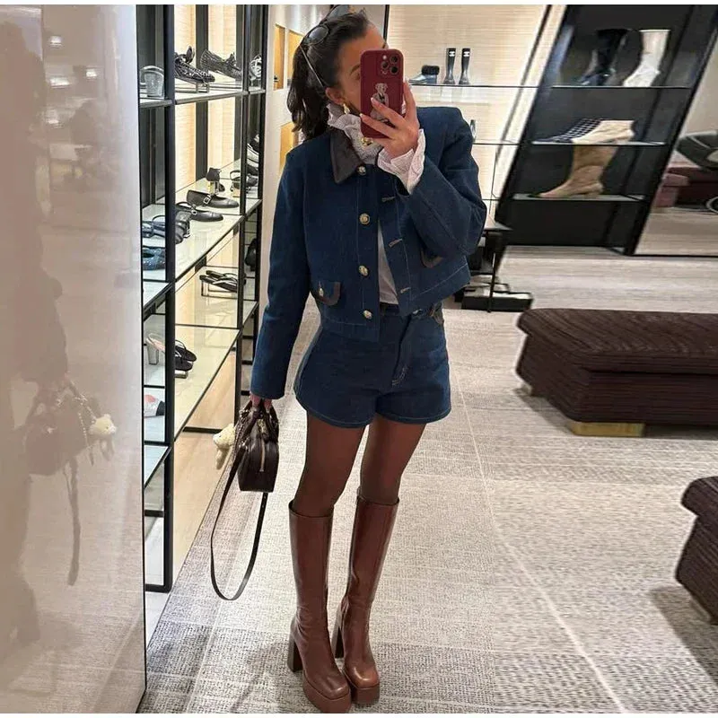 Toscane Double Breasted Blazer in blue