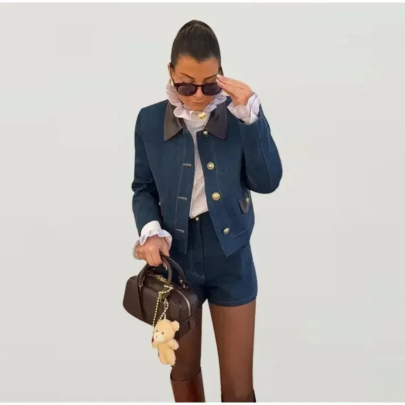 Toscane Double Breasted Blazer in blue