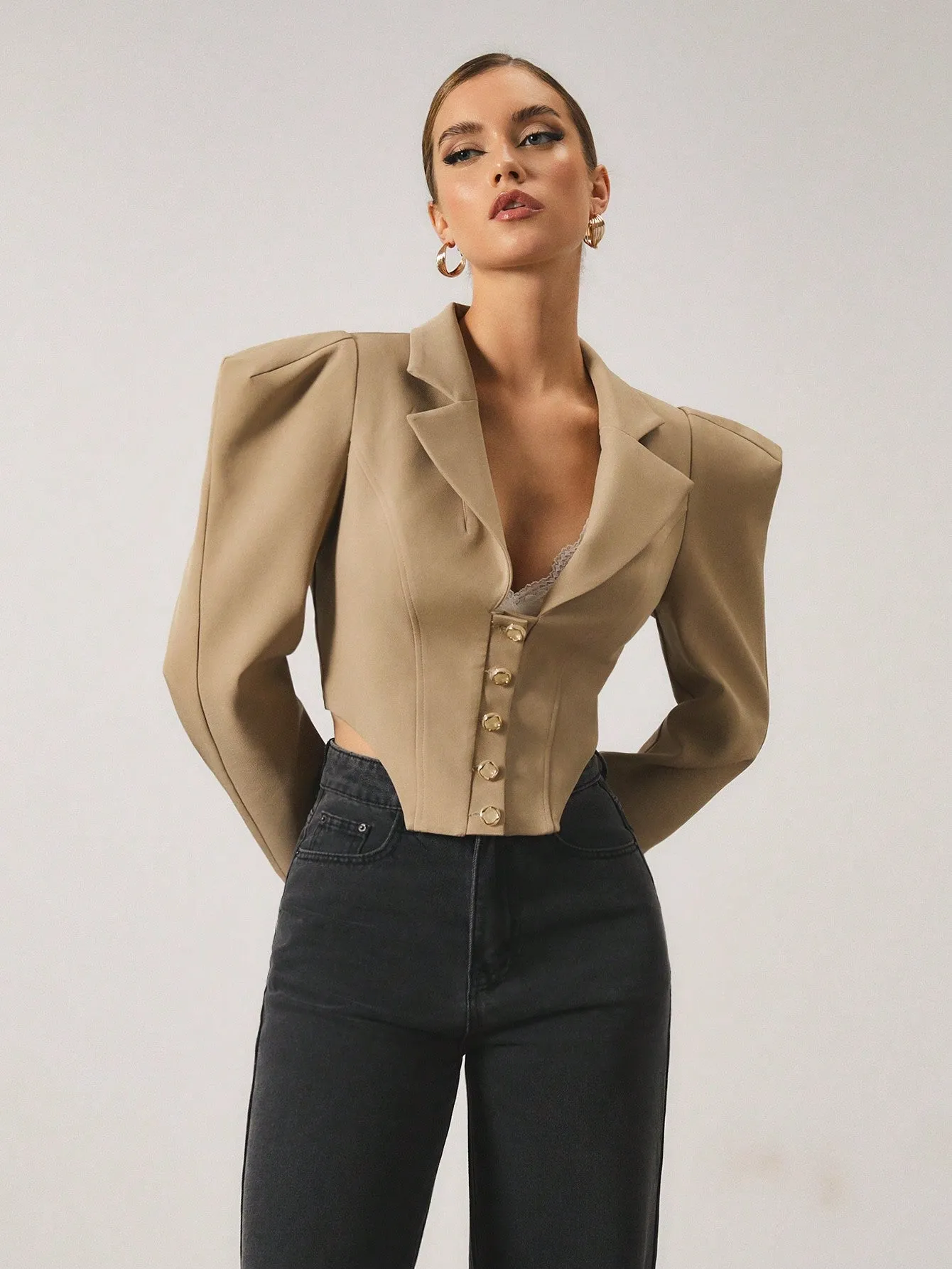 Traje Caqui COSMINA para Mujer - Elegancia en Cherry Vibes