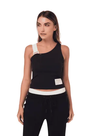 TRIBE OF 6 ADYLN RECYCLED REMOVABLE TAPE STRAP TOP
