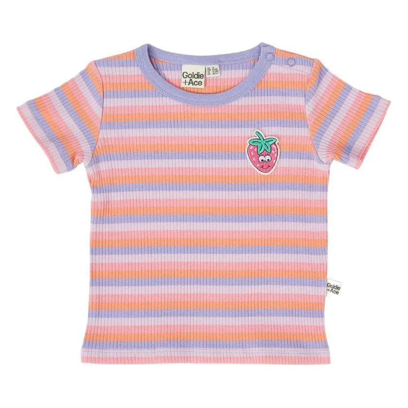 Tutti Frutti Stripe Rib T-Shirt