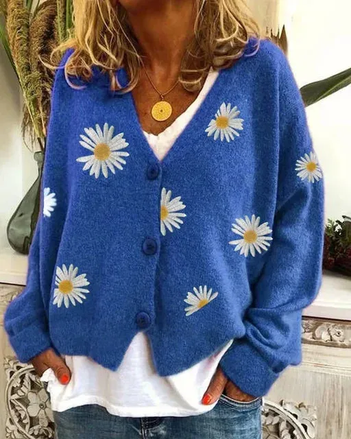 Valeria | Casual Floral Crochet Cardigan