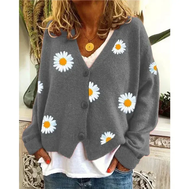 Valeria | Casual Floral Crochet Cardigan