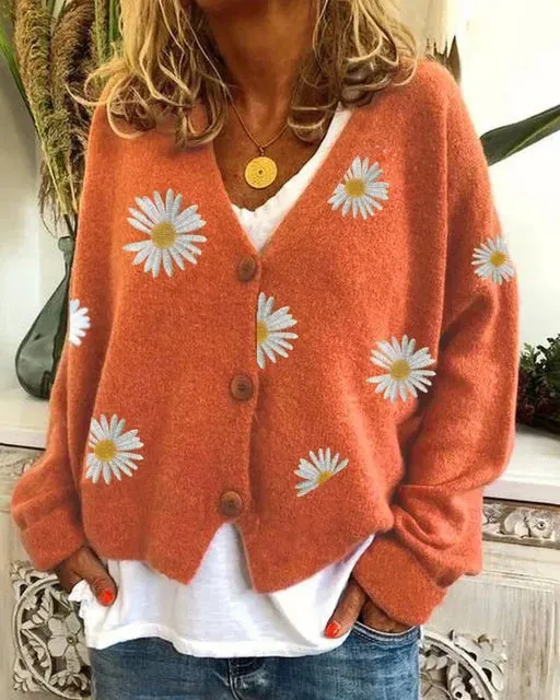 Valeria | Casual Floral Crochet Cardigan