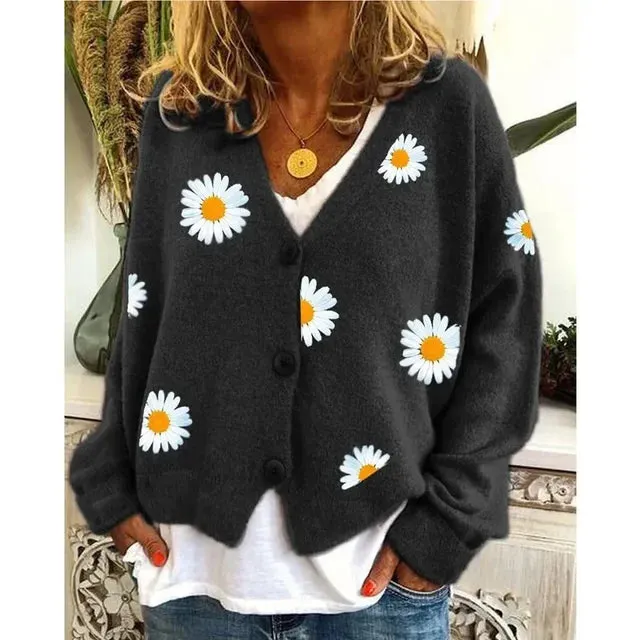 Valeria | Casual Floral Crochet Cardigan