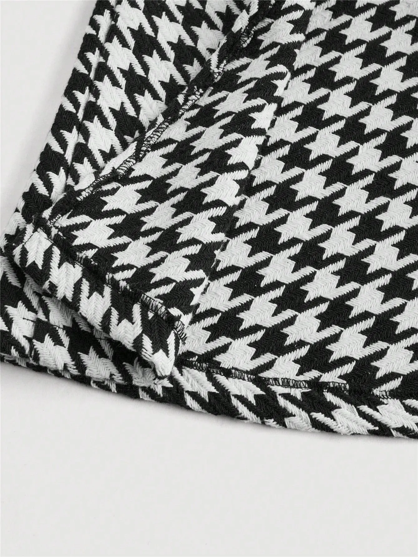 Vestido Retro de Capa con Estampado de Cuadros