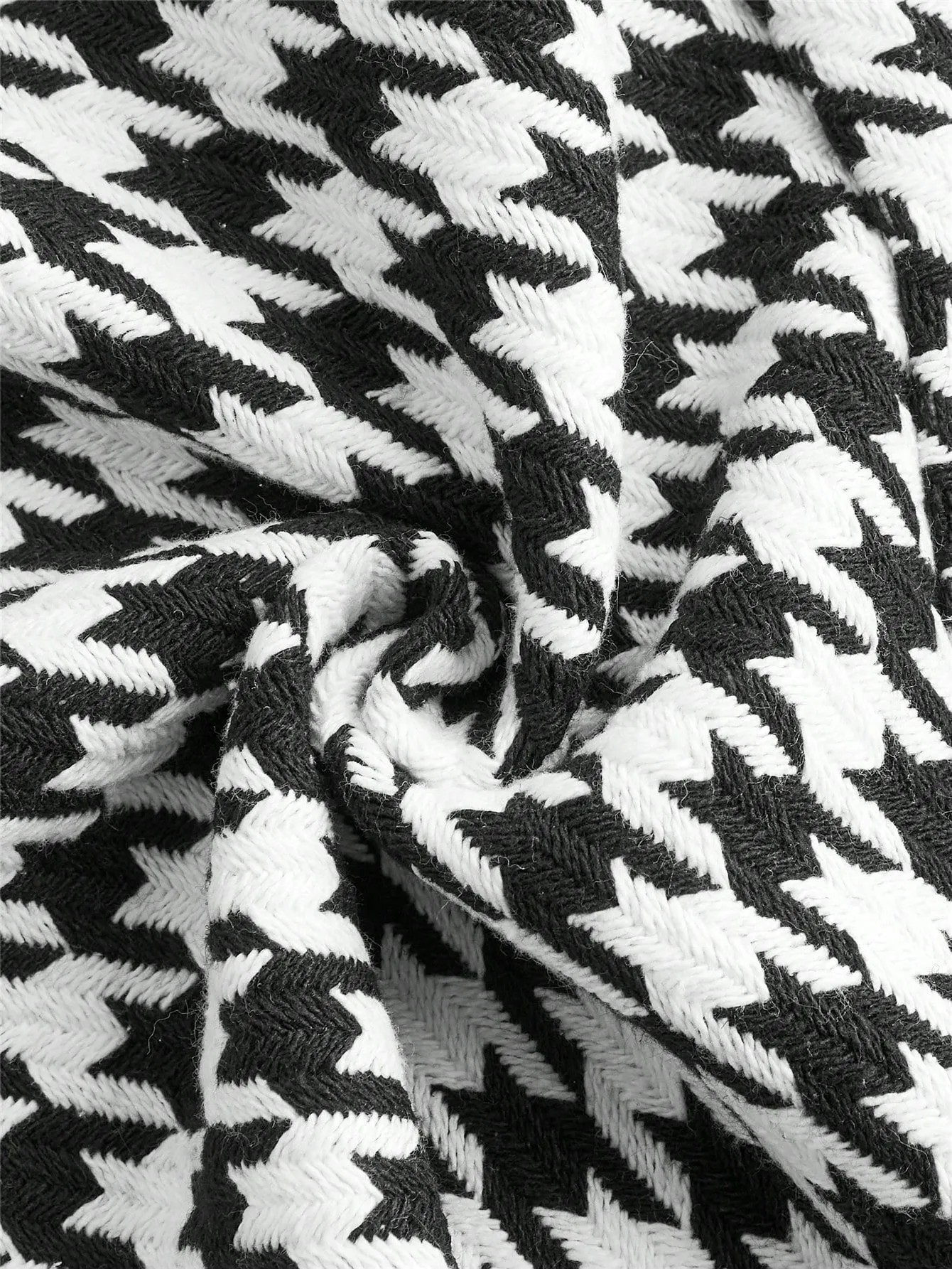 Vestido Retro de Capa con Estampado de Cuadros