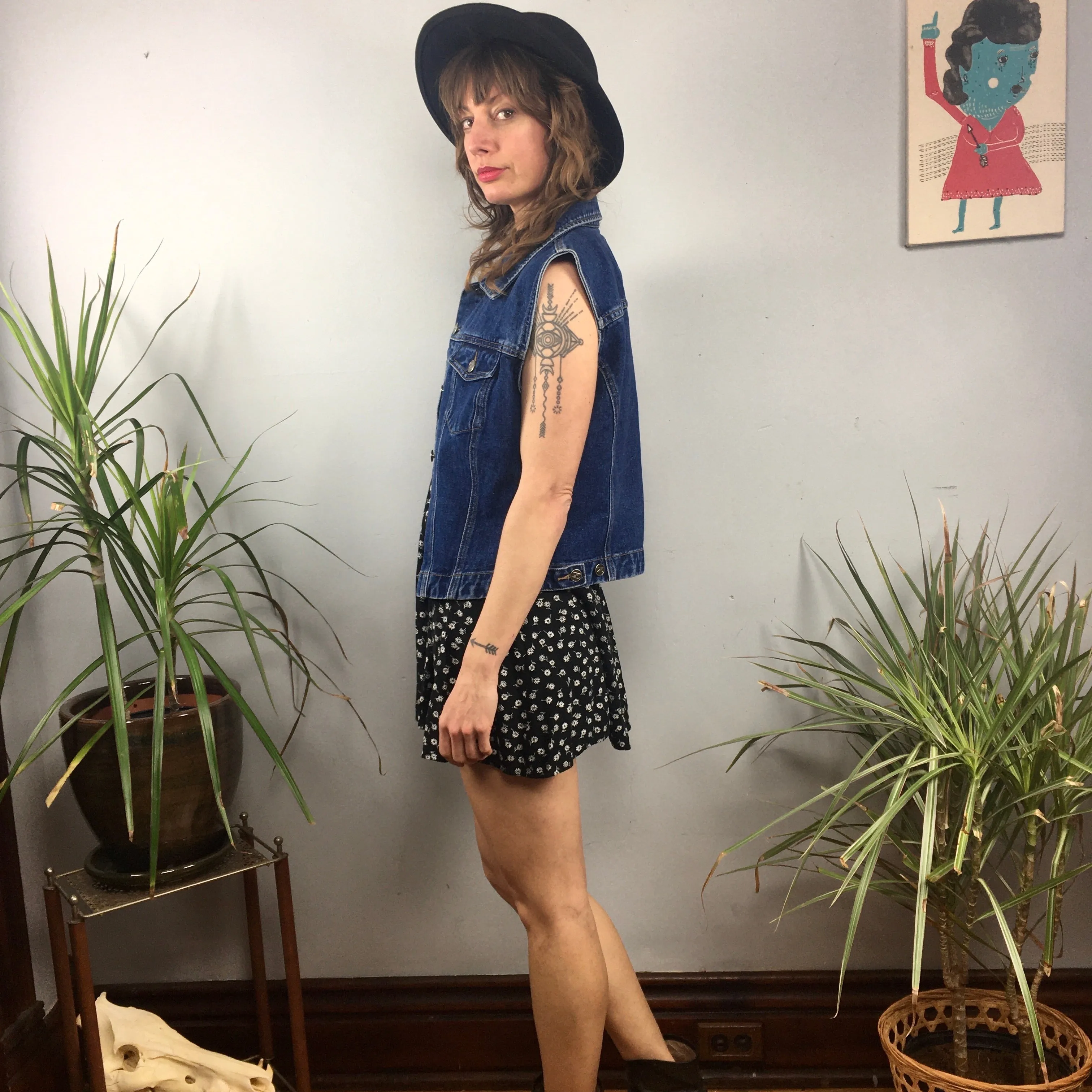 vintage 90s Zana*Di denim vest // size Large