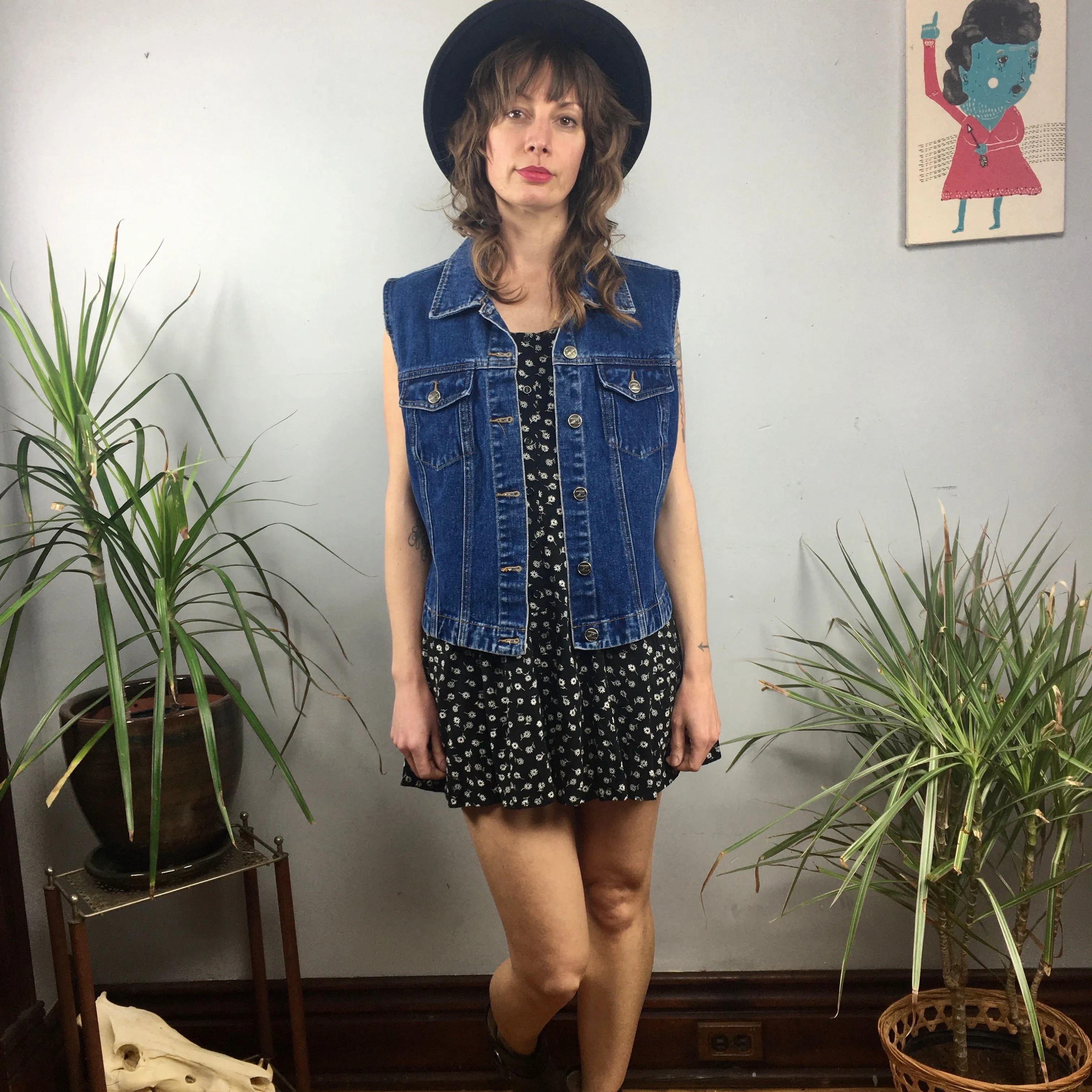 vintage 90s Zana*Di denim vest // size Large