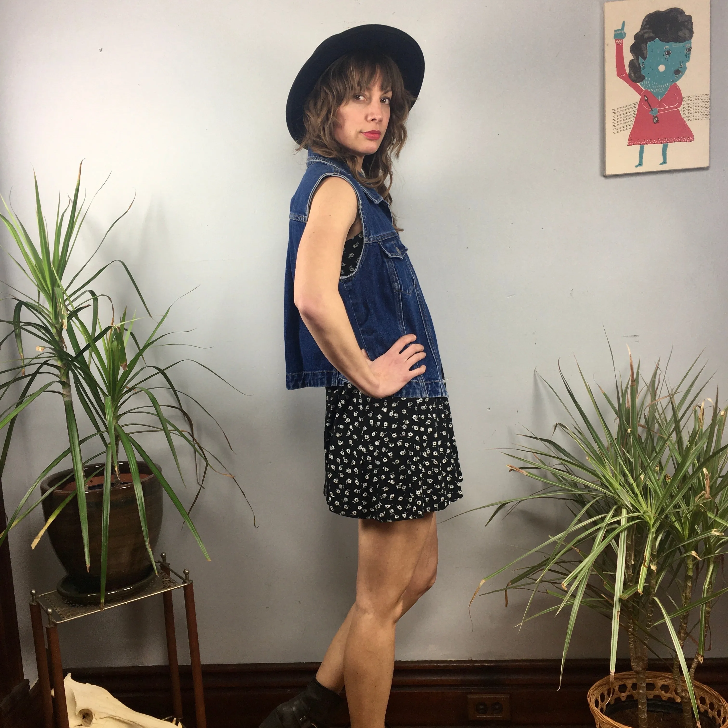 vintage 90s Zana*Di denim vest // size Large