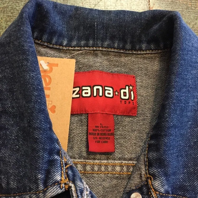 vintage 90s Zana*Di denim vest // size Large
