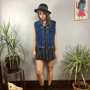 vintage 90s Zana*Di denim vest // size Large