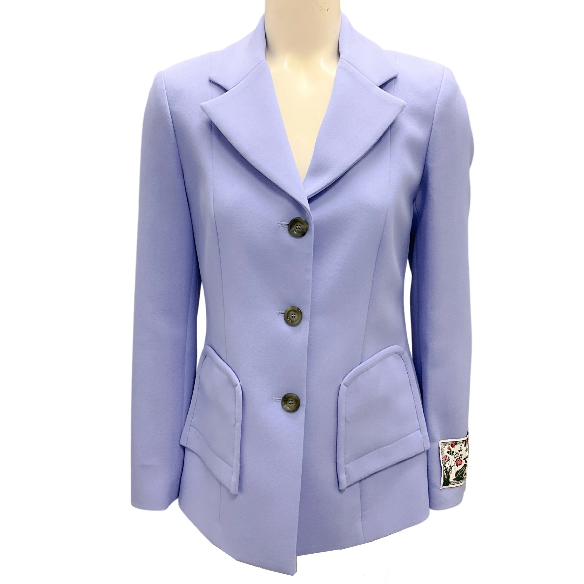 Vivetta Violet 2022 Button-front Crepe Blazer
