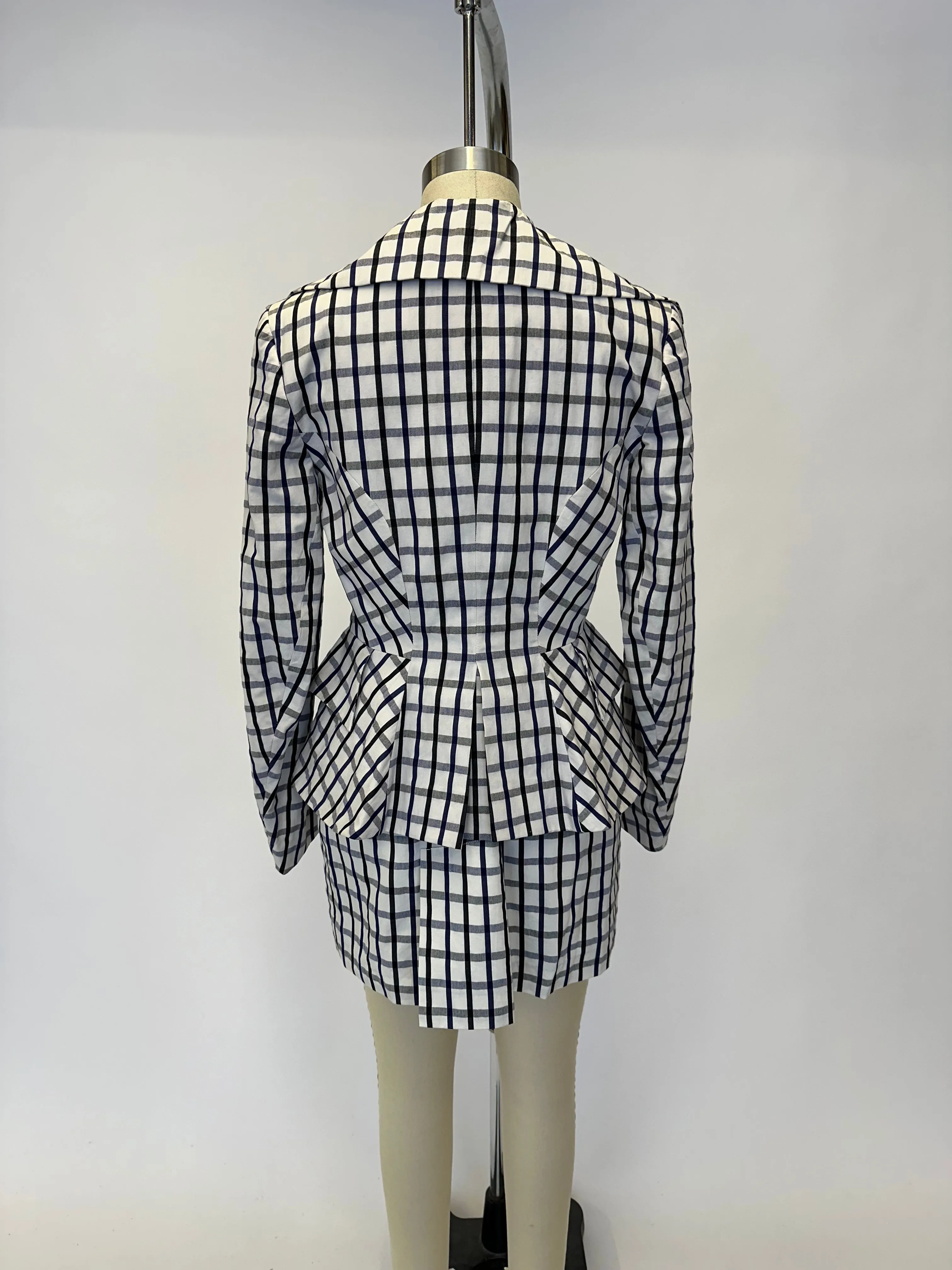 Vivienne Westwood Red Label Grid Skirt Suit