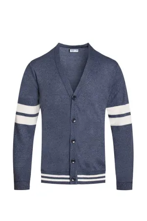 Weiv Mens Two Stripe Button Cardigan