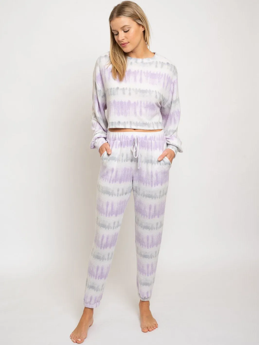 WOMEN'S 2PC. LOUNGE WEAR TIE DYE SET