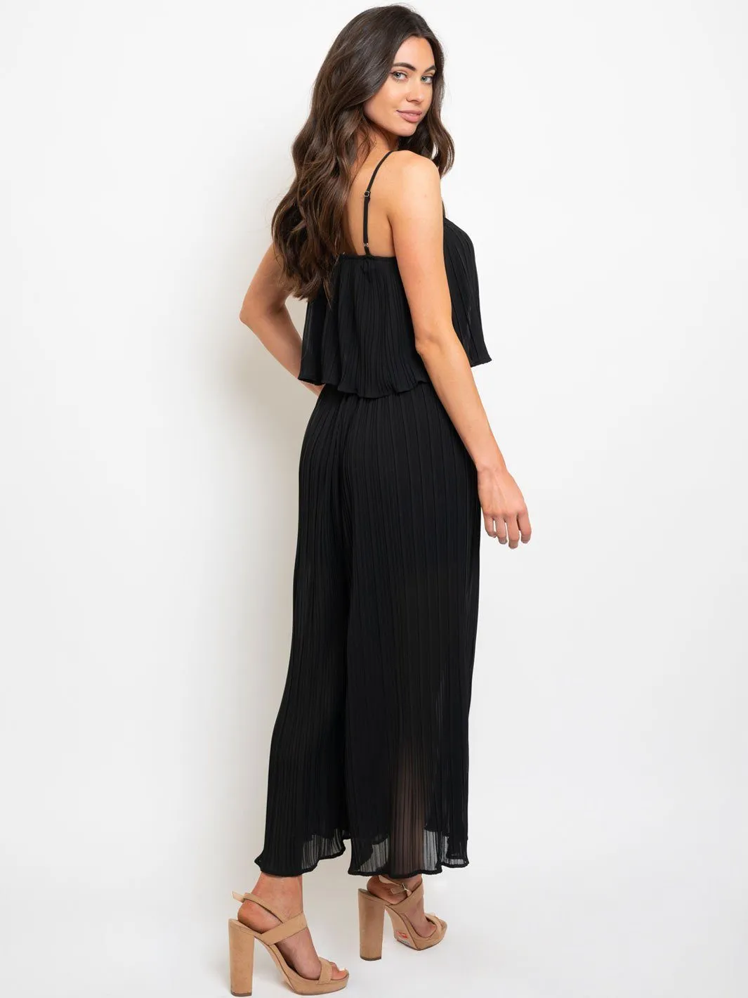 WOMEN'S PLEATS JUMPSUIT