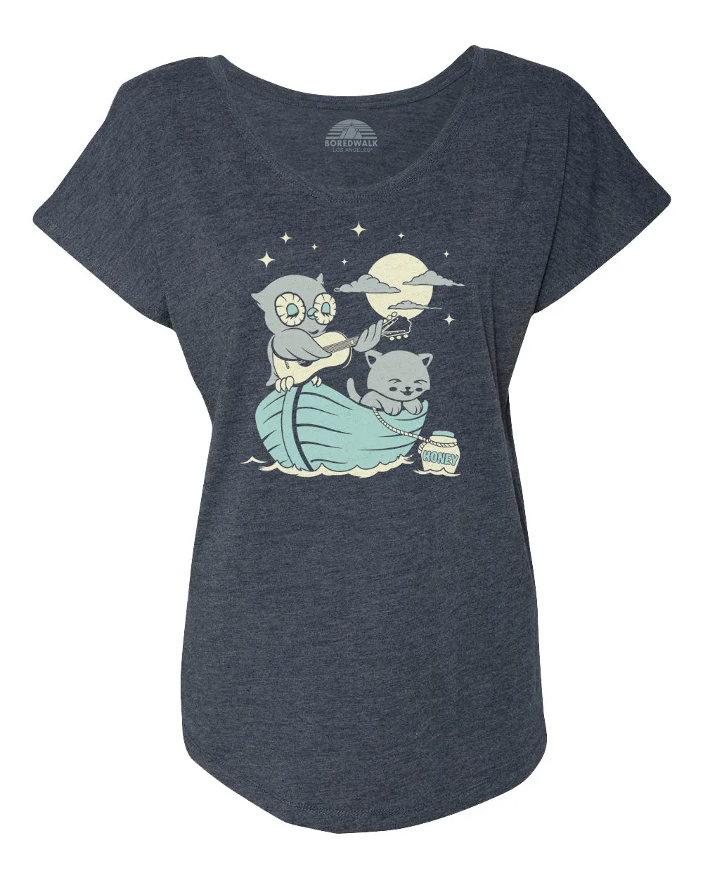 Women's The Owl And the Pussycat Scoop Neck T-Shirt