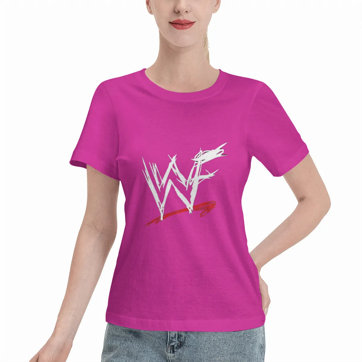 WWF World Wrestling Federation Classic Logo Women's T-Shirt