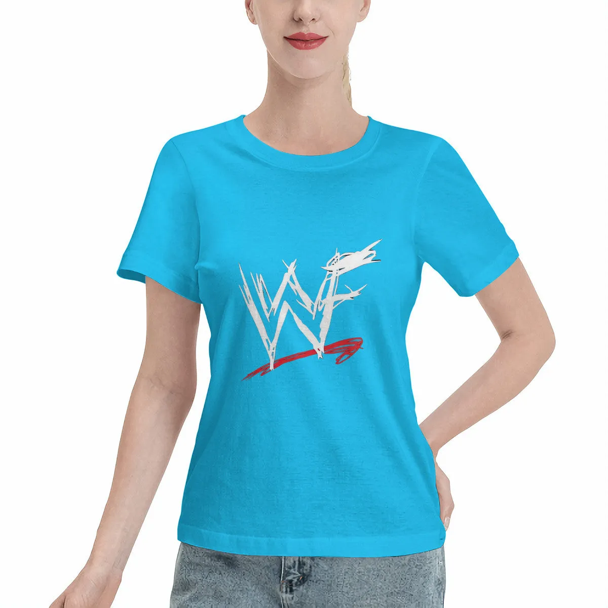 WWF World Wrestling Federation Classic Logo Women's T-Shirt