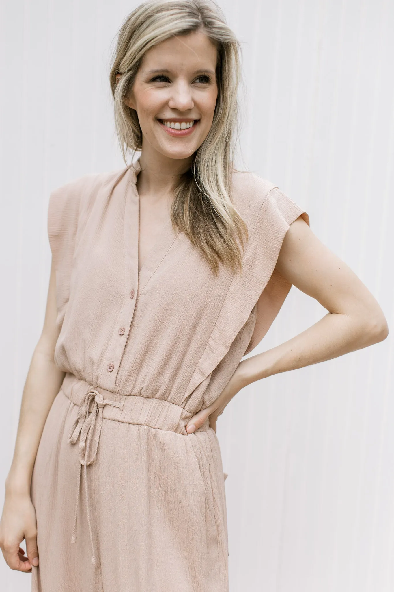 X The Beige Jumpsuit