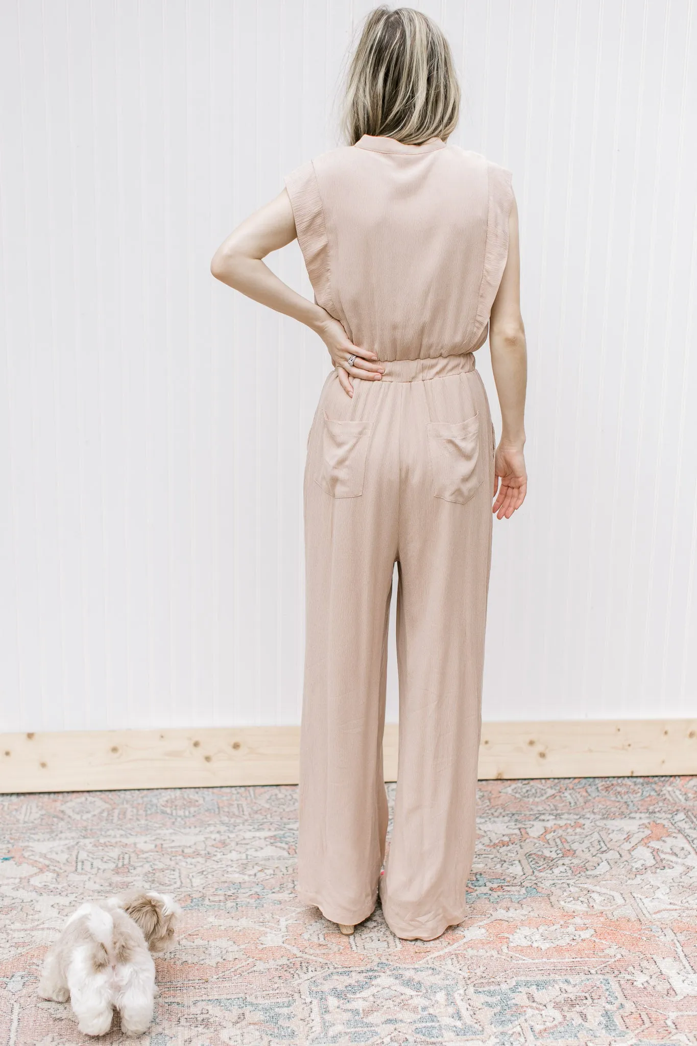 X The Beige Jumpsuit