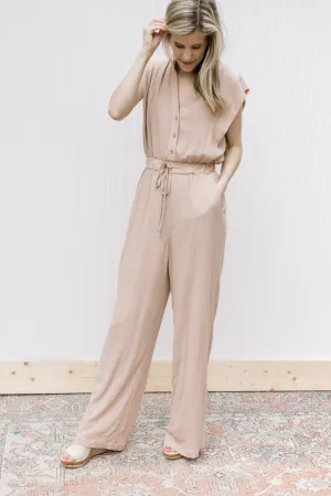 X The Beige Jumpsuit