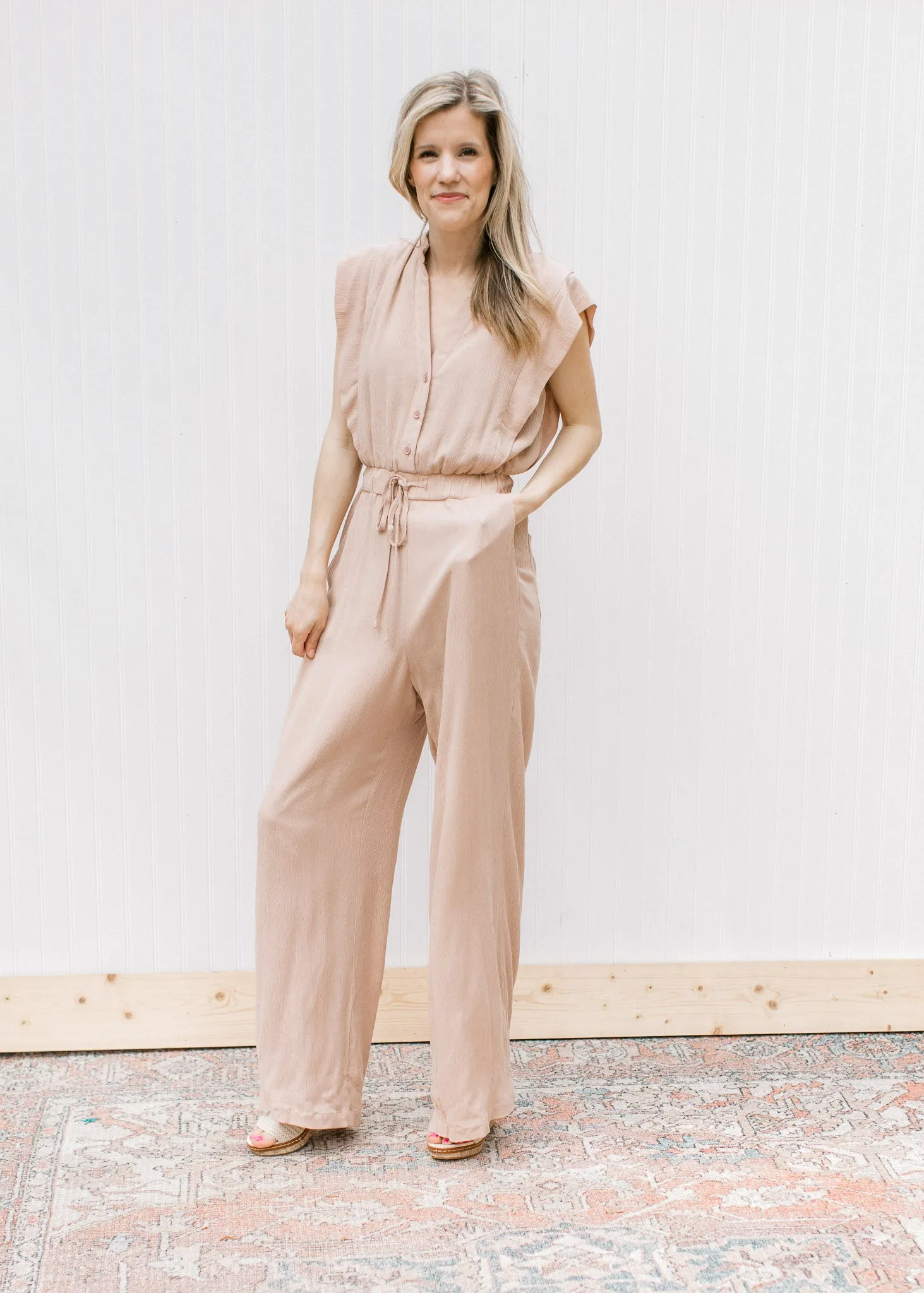 X The Beige Jumpsuit
