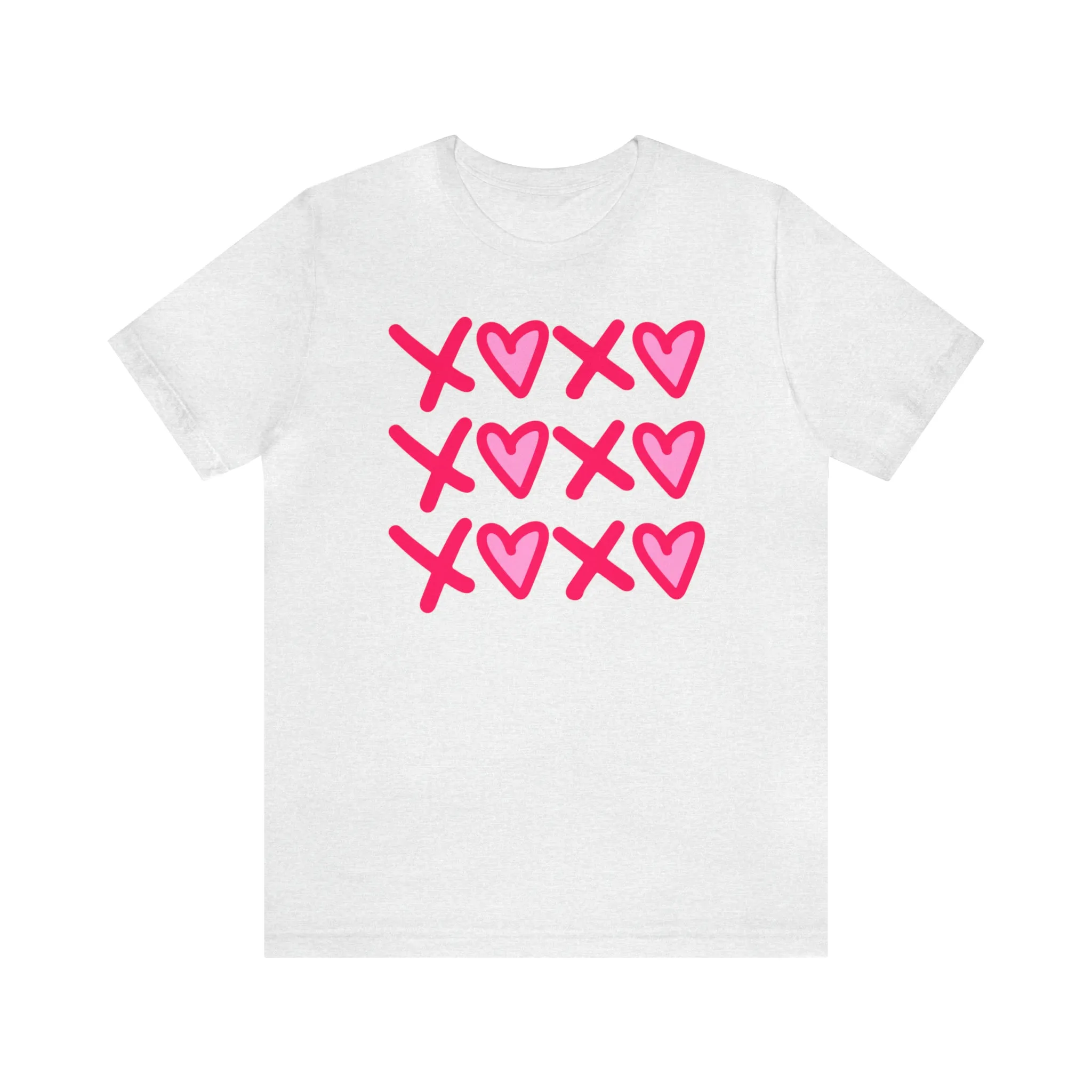 XO XO XO Valentine's T-Shirt | Sweetheart Love Tee |  Bella Canvas 3001 Unisex |  Happy Valentine's Day Short Sleeve Tshirt