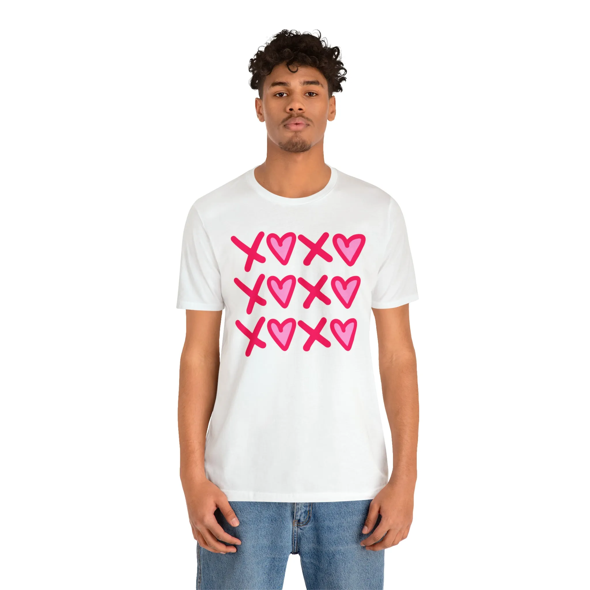 XO XO XO Valentine's T-Shirt | Sweetheart Love Tee |  Bella Canvas 3001 Unisex |  Happy Valentine's Day Short Sleeve Tshirt