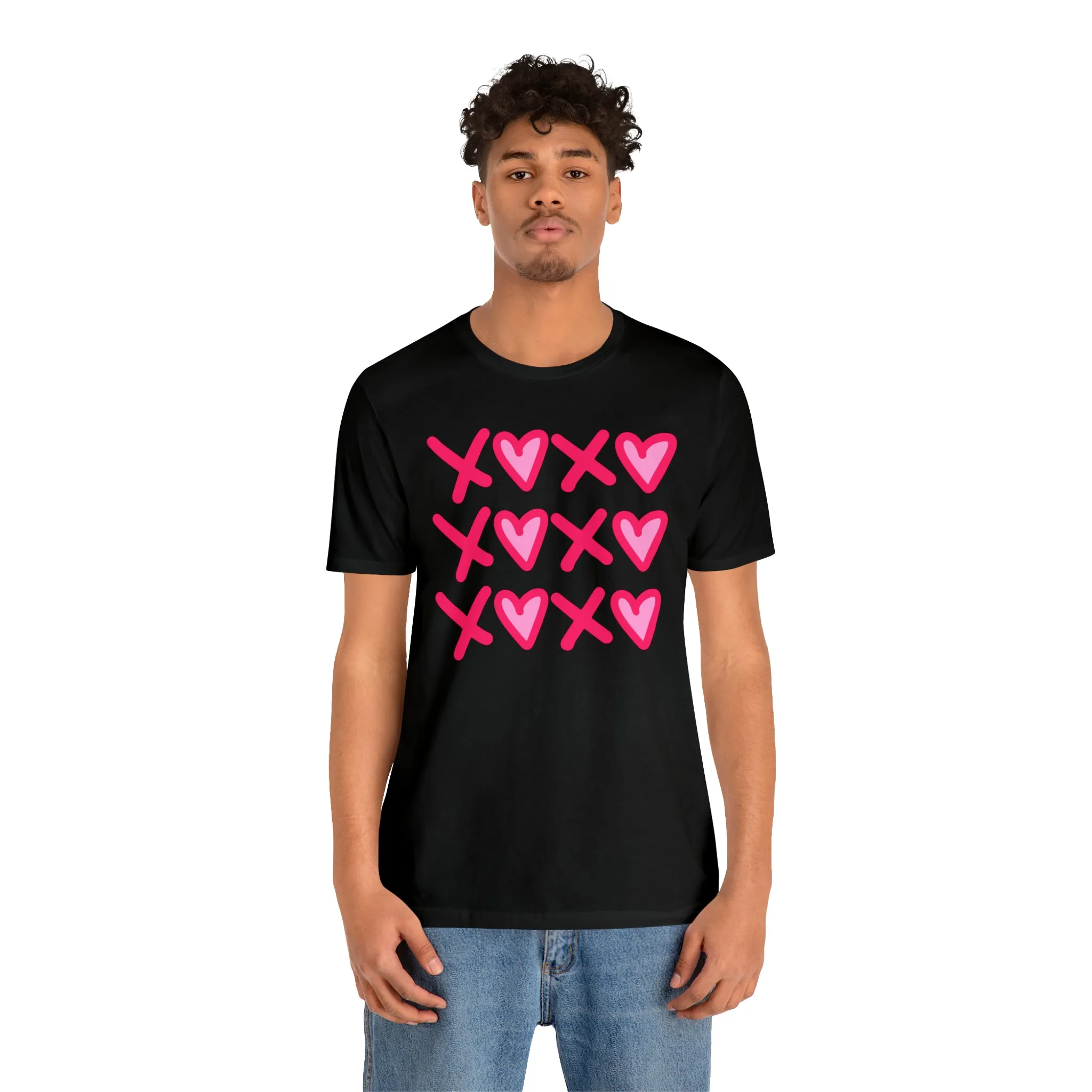 XO XO XO Valentine's T-Shirt | Sweetheart Love Tee |  Bella Canvas 3001 Unisex |  Happy Valentine's Day Short Sleeve Tshirt