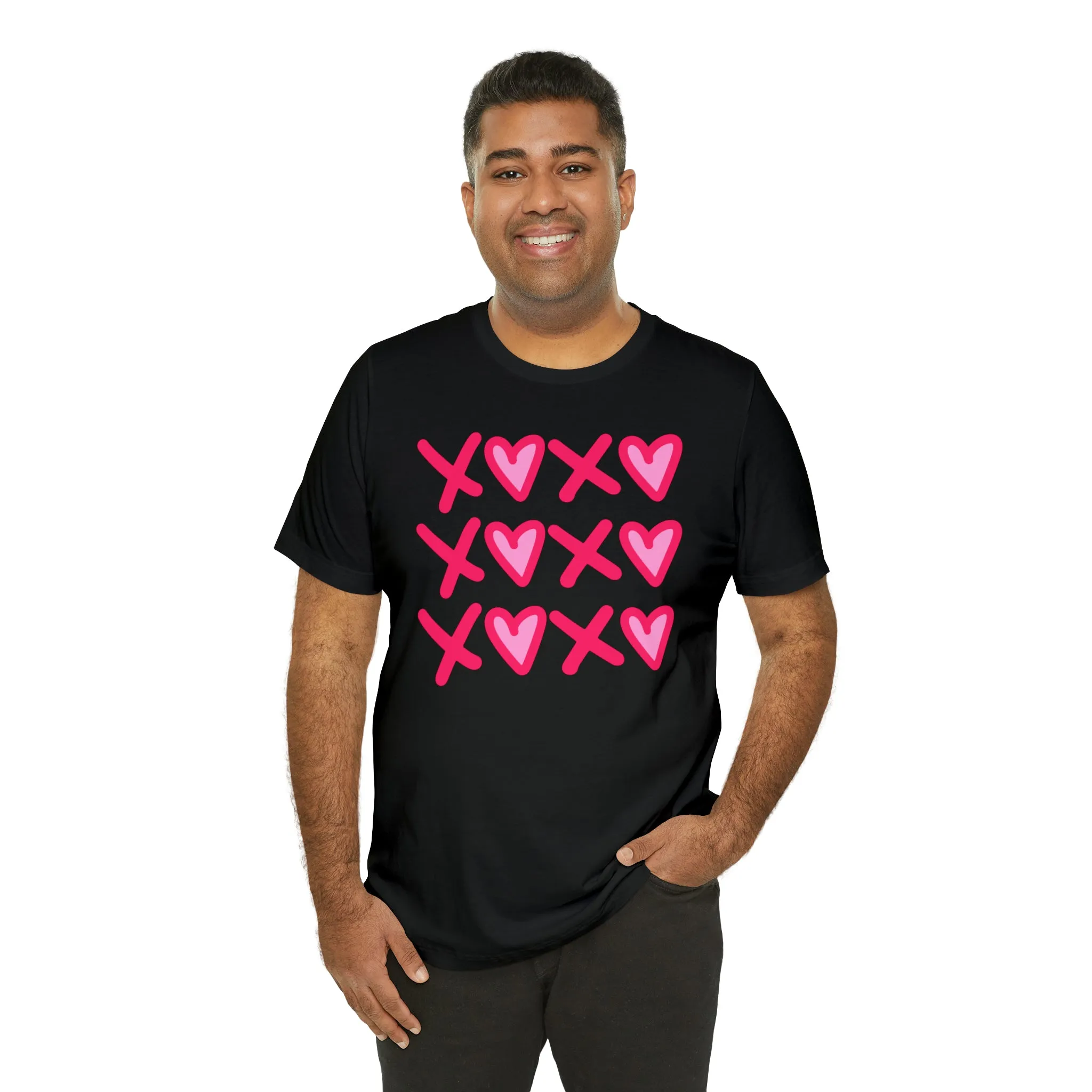 XO XO XO Valentine's T-Shirt | Sweetheart Love Tee |  Bella Canvas 3001 Unisex |  Happy Valentine's Day Short Sleeve Tshirt
