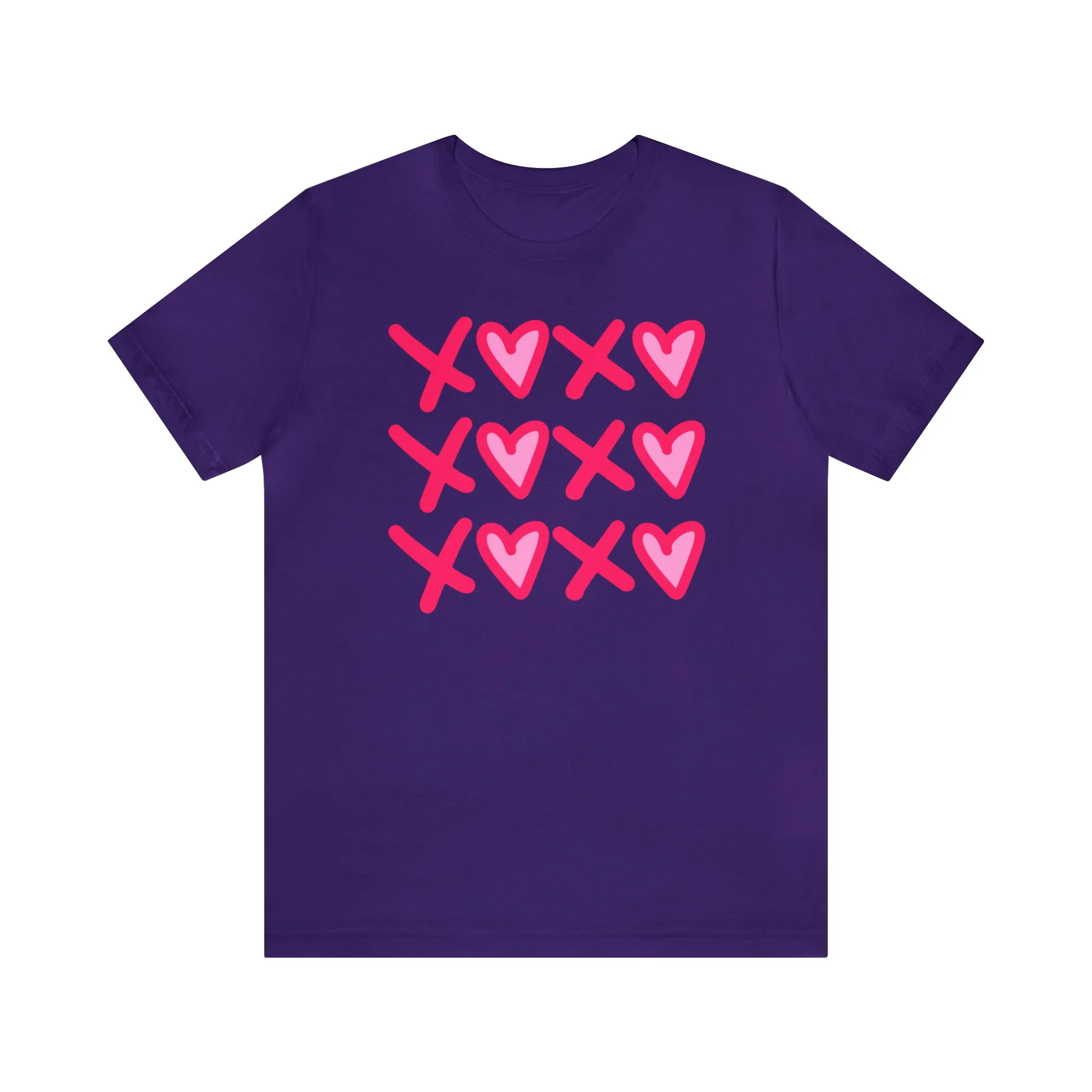 XO XO XO Valentine's T-Shirt | Sweetheart Love Tee |  Bella Canvas 3001 Unisex |  Happy Valentine's Day Short Sleeve Tshirt