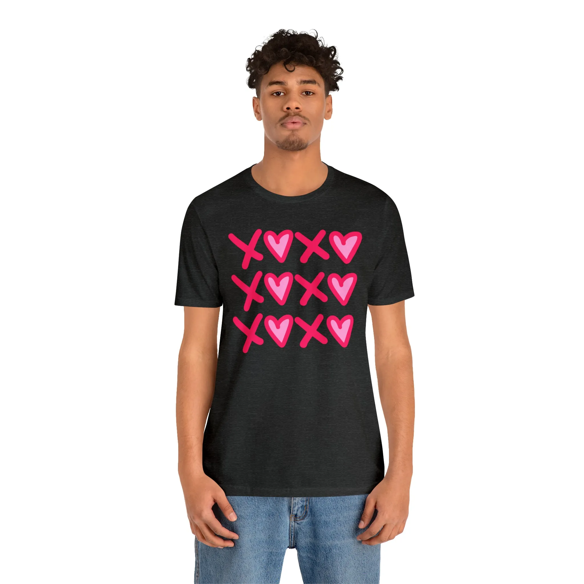 XO XO XO Valentine's T-Shirt | Sweetheart Love Tee |  Bella Canvas 3001 Unisex |  Happy Valentine's Day Short Sleeve Tshirt