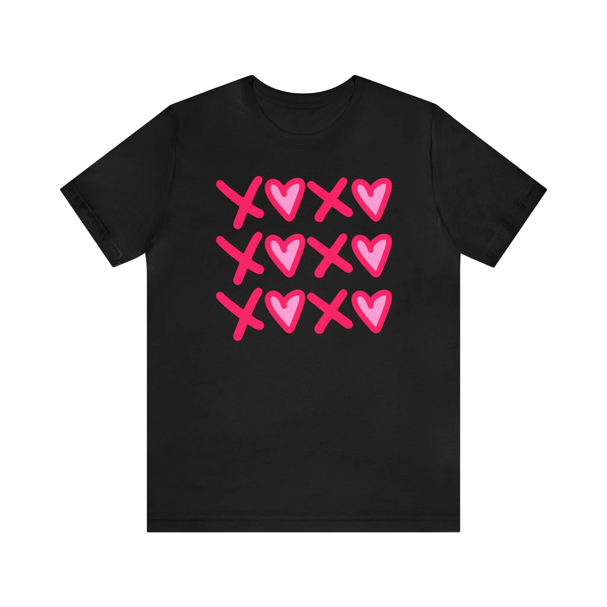 XO XO XO Valentine's T-Shirt | Sweetheart Love Tee |  Bella Canvas 3001 Unisex |  Happy Valentine's Day Short Sleeve Tshirt