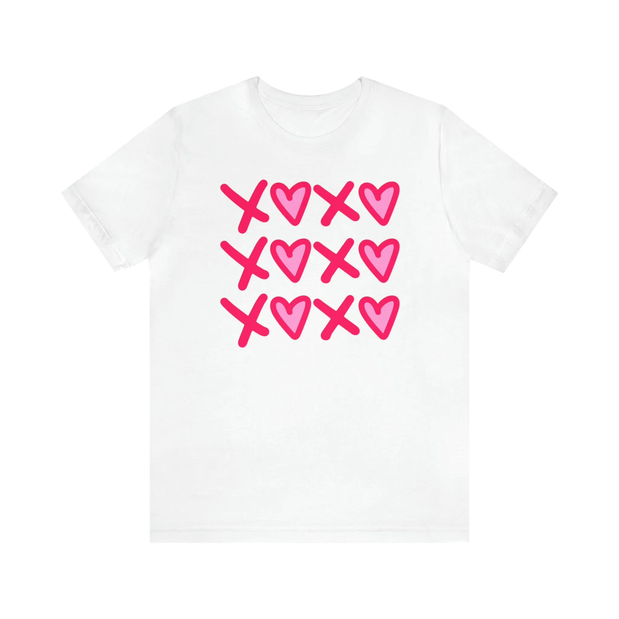 XO XO XO Valentine's T-Shirt | Sweetheart Love Tee |  Bella Canvas 3001 Unisex |  Happy Valentine's Day Short Sleeve Tshirt
