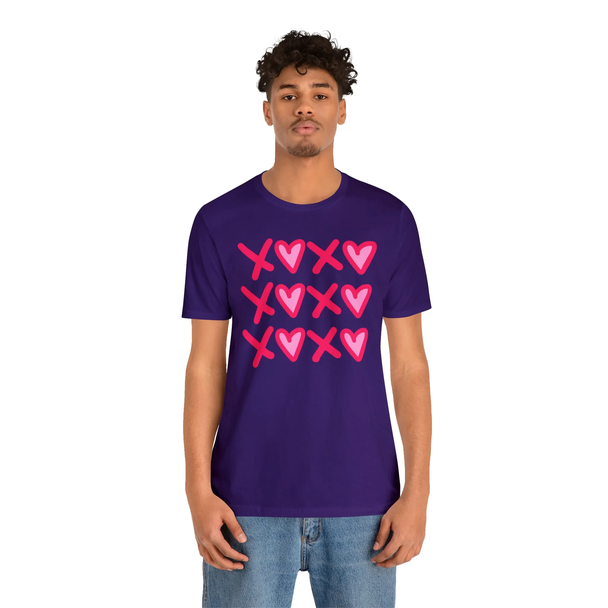 XO XO XO Valentine's T-Shirt | Sweetheart Love Tee |  Bella Canvas 3001 Unisex |  Happy Valentine's Day Short Sleeve Tshirt