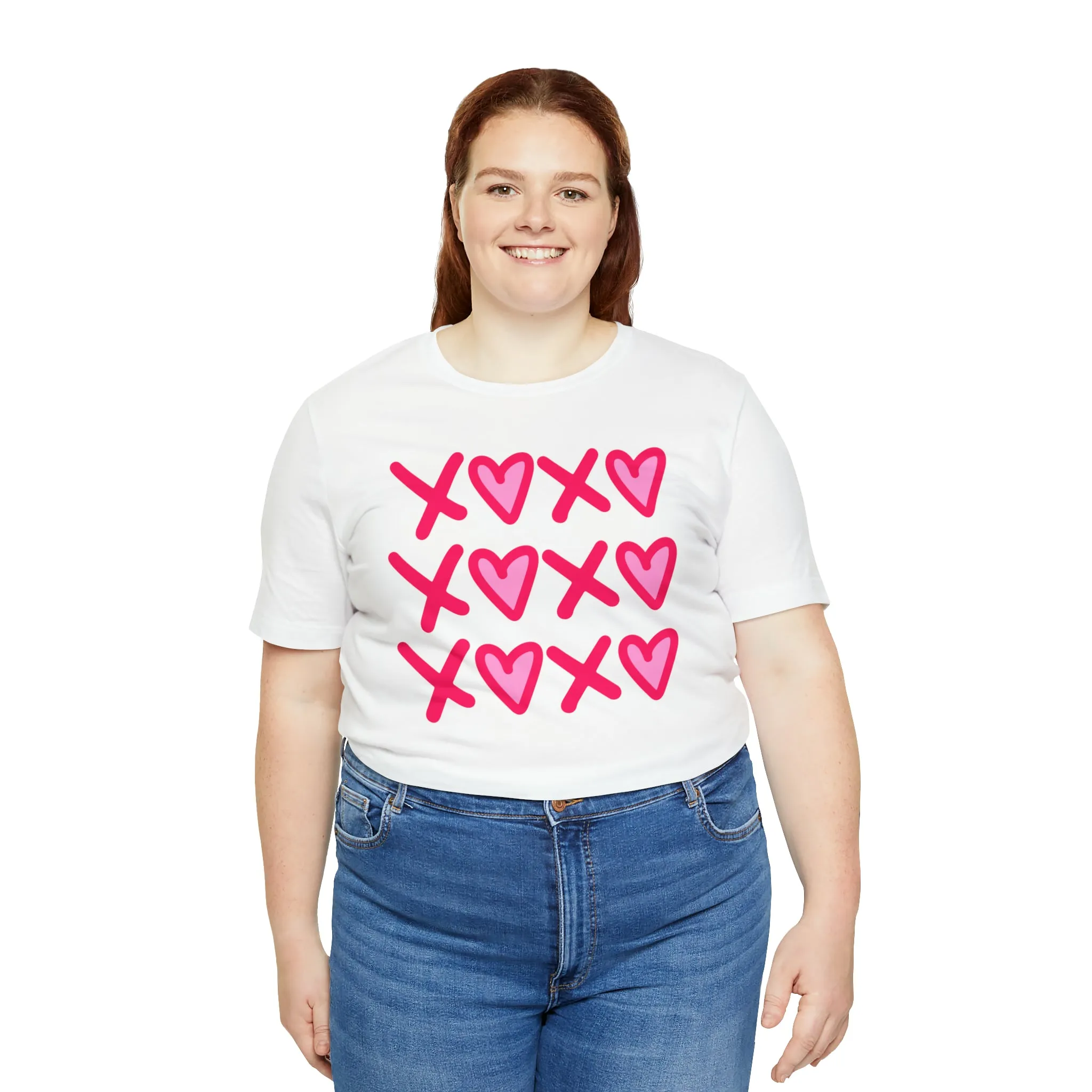 XO XO XO Valentine's T-Shirt | Sweetheart Love Tee |  Bella Canvas 3001 Unisex |  Happy Valentine's Day Short Sleeve Tshirt