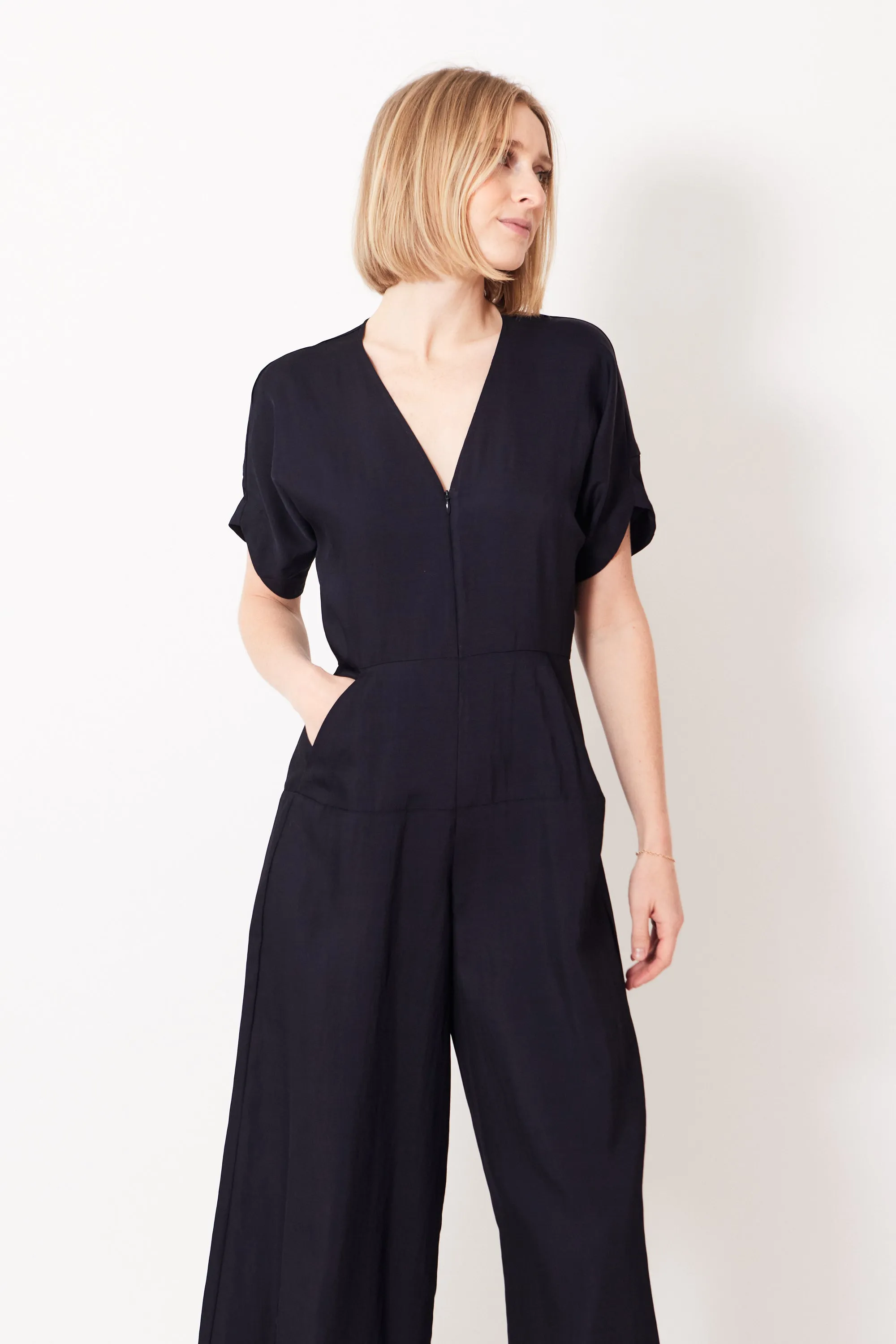 Zero   Maria Cornejo Aissa Eve Viscose Toile Jumpsuit